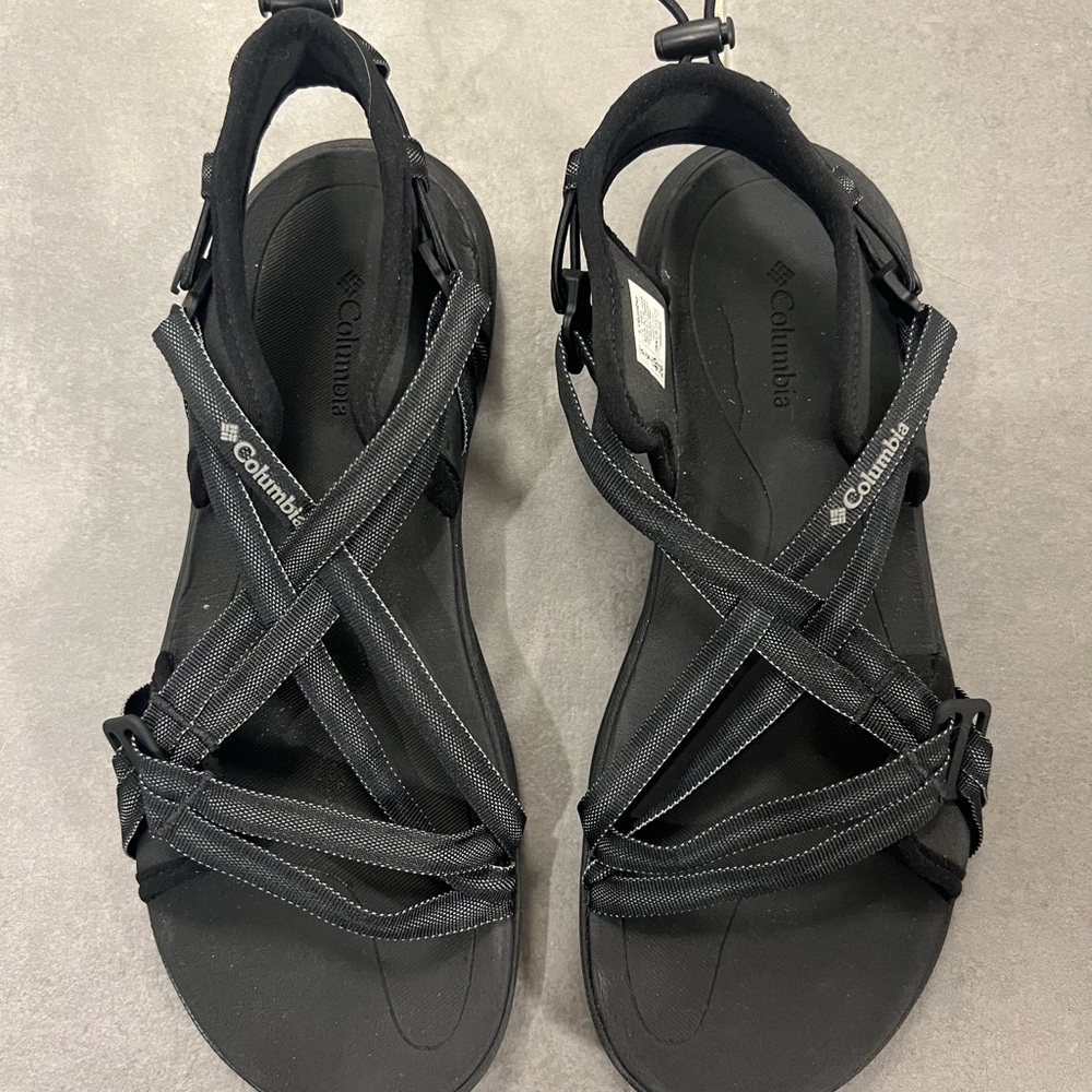 Columbia Women's Black Strappy Sandals